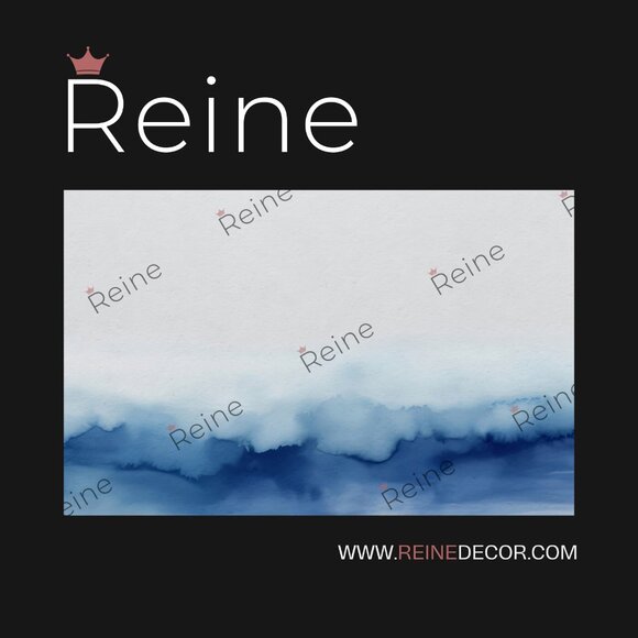 Blue Watercolor Wash on White Textured Wallpaper - Picture 5 of 9